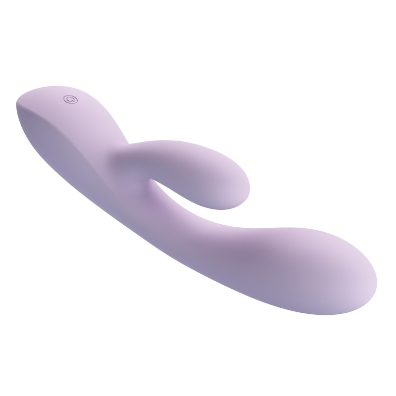 Masażer króliczek ROSOLYN BW-500055-2 - 10 trybów wibracji, 2 silniki, silikon medyczny, długość 19 cm, średnica 3,6 cm, IPX7 - 7