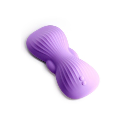 Podkładka do stymulacji TECHNO TRAP PURPLE z podwójnym silnikiem, 9 funkcjami i sterowaniem aplikacją, 17,5 × 7,9 × 3,8 cm - 1 2