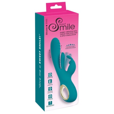 Smile Rabbit Vibrator w Thrust - 1