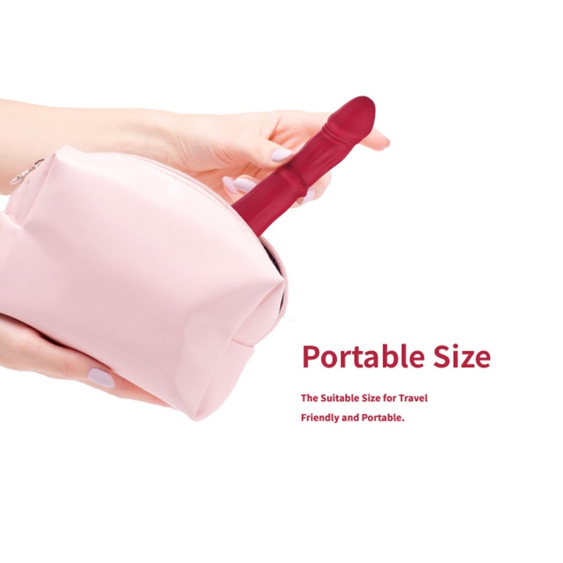 Wibrator stymulujący punkt G Jackal Red 9 z 9 trybami wibracji, funkcją ruchów posuwistych i długością 21,9 cm - 10
