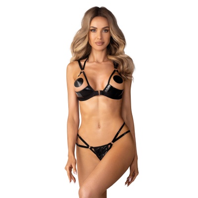 Keira Lise komplet 2-częściowy otwarty S/M - 1