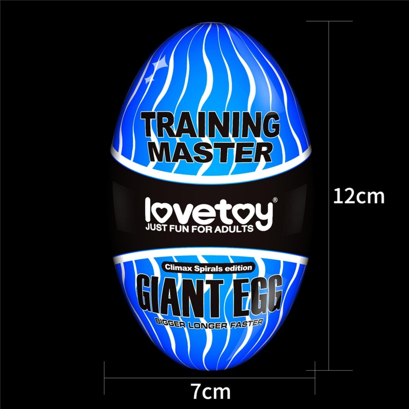 Masturbator Giant Egg Climax Spirals Edition 12,7 cm - 17