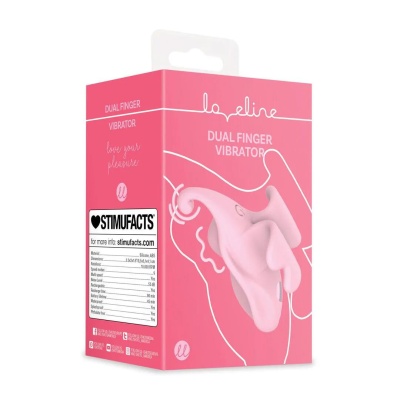 Finger Dual Vibrator - Pink - 1 2
