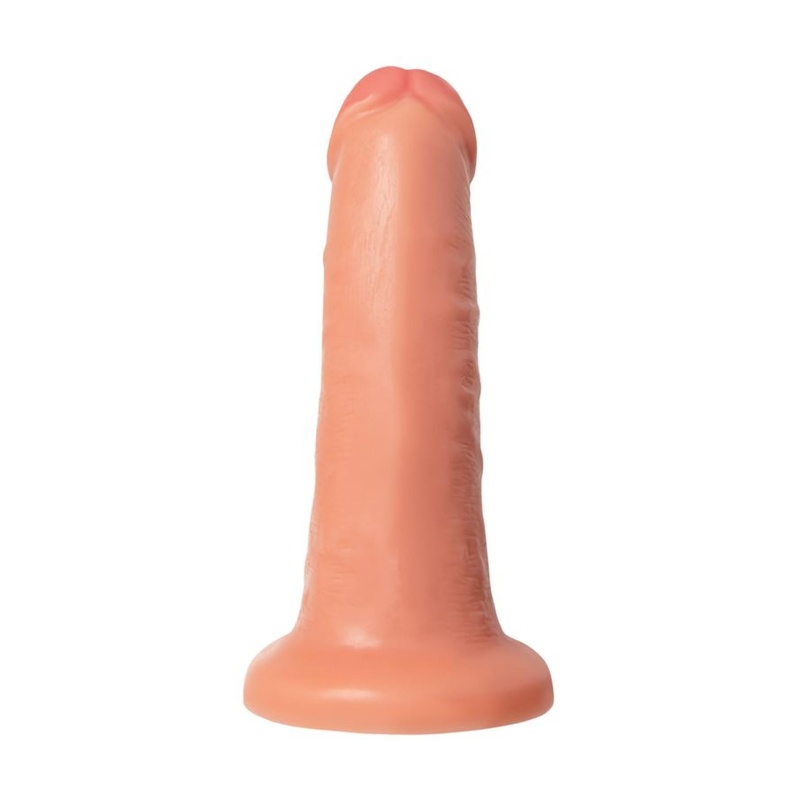 Dildo Caliber 20/5 z przyssawką, PVC bez ftalanów, cieliste, 20 x 5 cm - 3