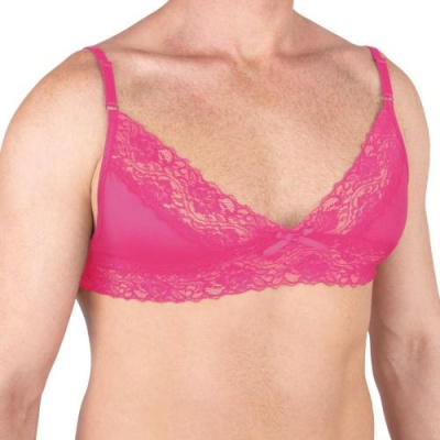 Prowler Pink Lace Bra Large - 1 2