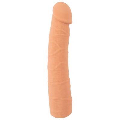 Nakładka na penisa Nature Skin Extension — profilowana, pogrubiająca i wydłużająca, 24 cm - 1 2