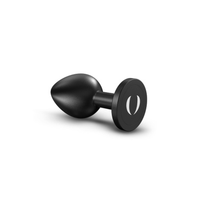 Korek analny ONIX PLUG L - metalowy termoreaktywny, 9,5 x 4,1 cm - 1 2
