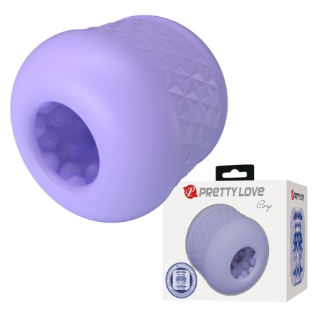Masturbator Cary z dwustronnym teksturowanym kanałem - 1