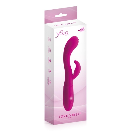 Wibrator królik Bess - zakrzywiona główka z wypustkami i stymulatorem łechtaczki, 18,8 cm - 3