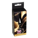 Korek analny Jewellery Dark Silver Rose - anatomiczny profil ze stali nierdzewnej, 9,5 cm - 9