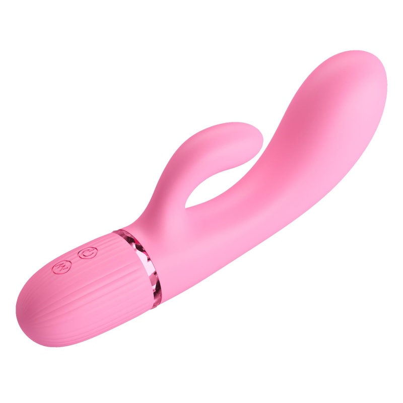 Wibrator królik Marski - podwójna stymulacja, 10 funkcji wibracji, silikon medyczny (wymiary wg specyfikacji) - 6
