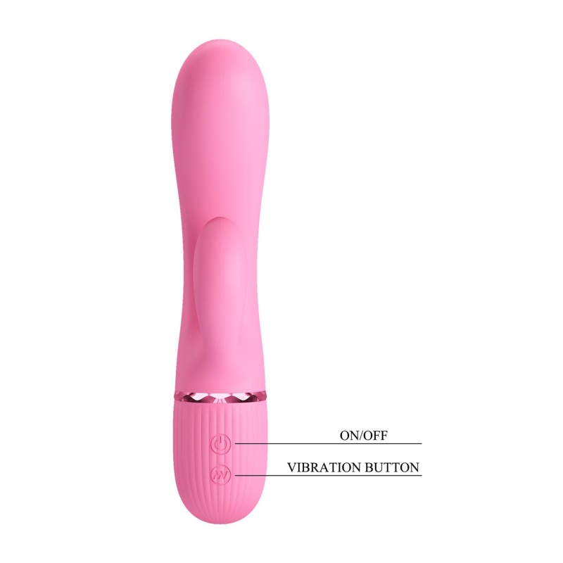 Wibrator królik Marski - podwójna stymulacja, 10 funkcji wibracji, silikon medyczny (wymiary wg specyfikacji) - 9