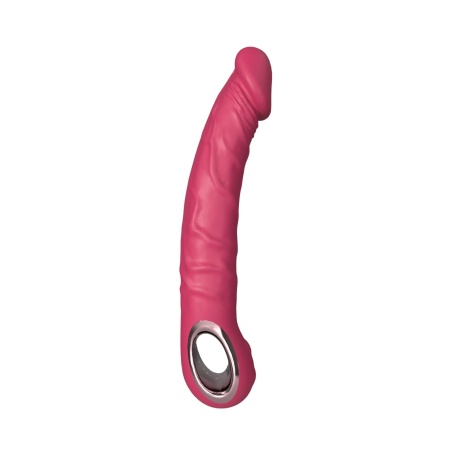 Realistyczny Wibrator PINK - Silikon Medyczny, 10 Trybów Wibracji, Ładowanie USB - 2