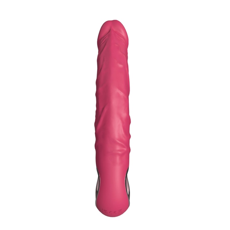 Realistyczny Wibrator PINK - Silikon Medyczny, 10 Trybów Wibracji, Ładowanie USB - 3
