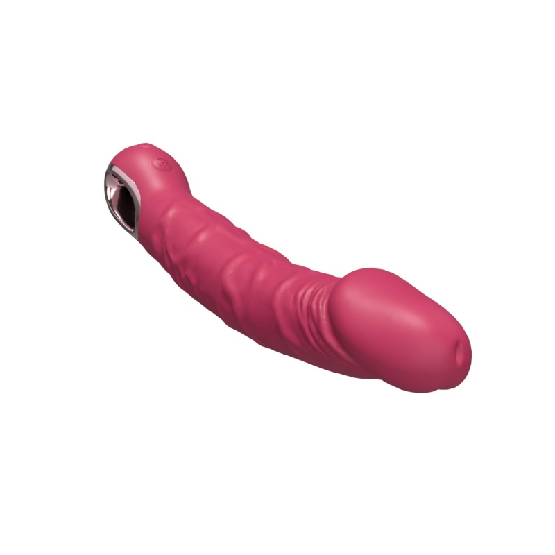 Realistyczny Wibrator PINK - Silikon Medyczny, 10 Trybów Wibracji, Ładowanie USB - 4