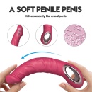 Realistyczny Wibrator PINK - Silikon Medyczny, 10 Trybów Wibracji, Ładowanie USB - 9
