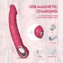 Realistyczny Wibrator PINK - Silikon Medyczny, 10 Trybów Wibracji, Ładowanie USB - 11