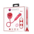 Wibrator Alyss Mouth Red — silikonowy stymulator łechtaczki z funkcją lizania i 5 trybami wibracji - 1