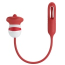 Wibrator Alyss Mouth Red — silikonowy stymulator łechtaczki z funkcją lizania i 5 trybami wibracji - 4