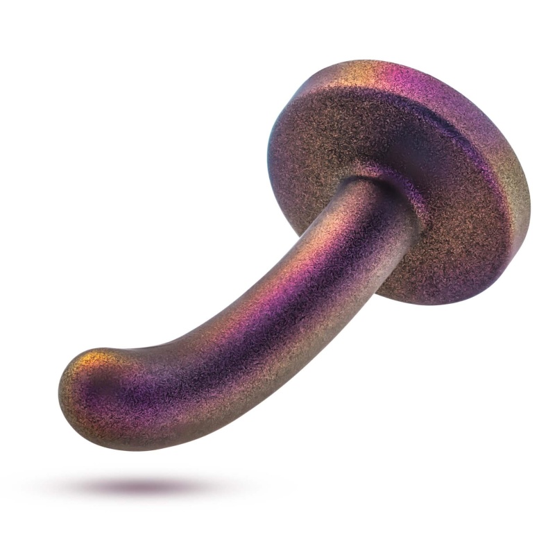 Dildo Surrender Peg Power Purple - silikon platynowy, kompatybilny z uprzężą strap-on, 12 cm - 2