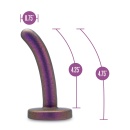 Dildo Surrender Peg Power Purple - silikon platynowy, kompatybilny z uprzężą strap-on, 12 cm - 4