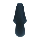 Double Ergo Silicone Cockring - Black - 5