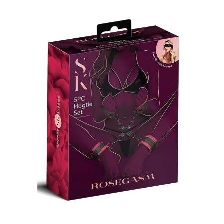 SECRET KISSES ROSEGASM 5PC HOGTIE SET - 1