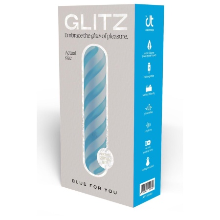 GLITZ BLUE FOR YOU BULLET VIBRATOR - 1