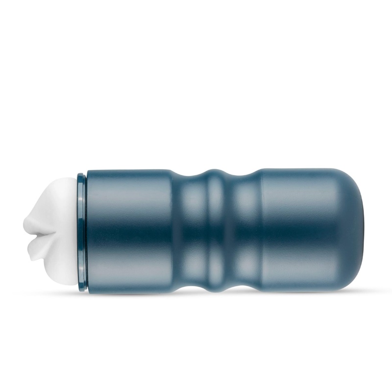 Masturbator oralny FPPR. Mouth White - wypustkowany kanał stymulacyjny 14,5 cm - 4
