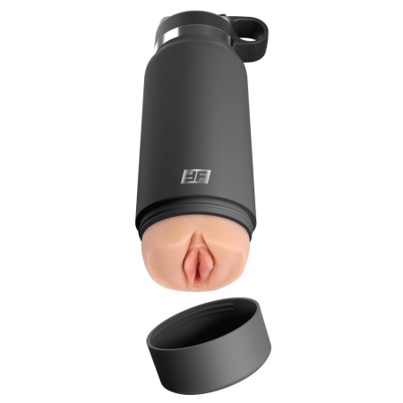 Masturbator Fuck Flask Secret Delight — dyskretna obudowa w formie bidonu, długość całkowita 23,8 cm - 2
