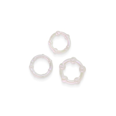 Pierścienie erekcyjne Intensity Rings perełkowe – 3 rozmiary (2,9–3,7 cm) - 1