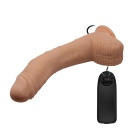 Wibrator realistyczny Beautiful Alex z krzywizną G-Point, podstawą z przyssawką i przewodowym pilotem, 28 cm - 4