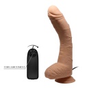 Wibrator realistyczny Beautiful Alex z krzywizną G-Point, podstawą z przyssawką i przewodowym pilotem, 28 cm - 5