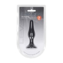 Slim Silicone Anal Plug - S - Black - 2