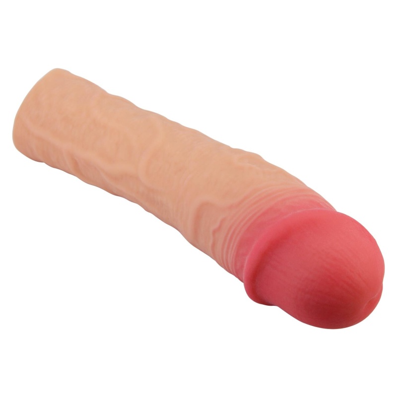 Rękaw na penisa Stevenson z przedłużeniem 7,6 cm i długością całkowitą 20,5 cm - 6