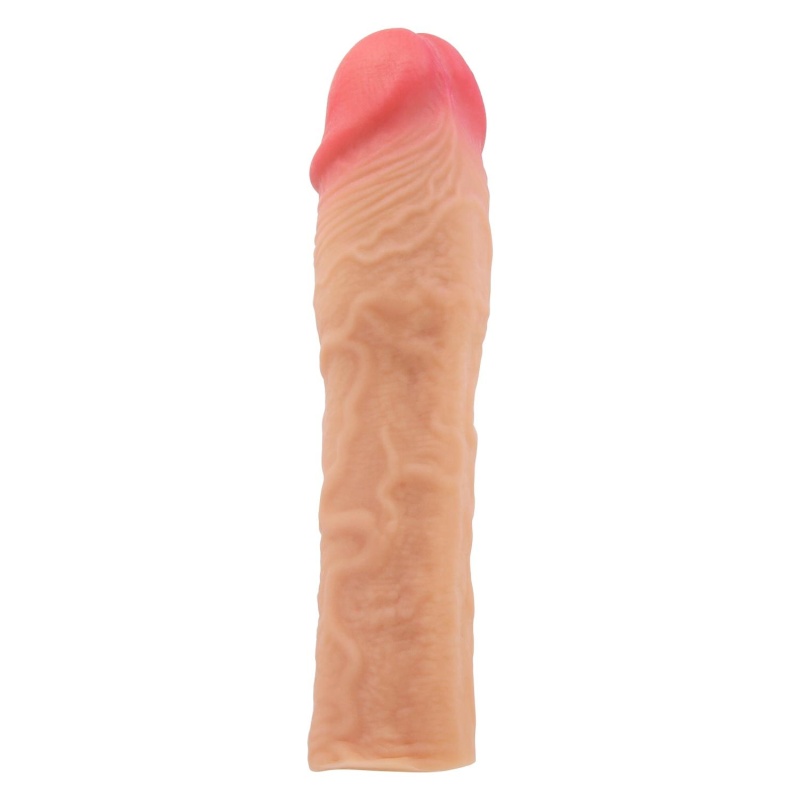 Rękaw na penisa Stevenson z przedłużeniem 7,6 cm i długością całkowitą 20,5 cm - 9