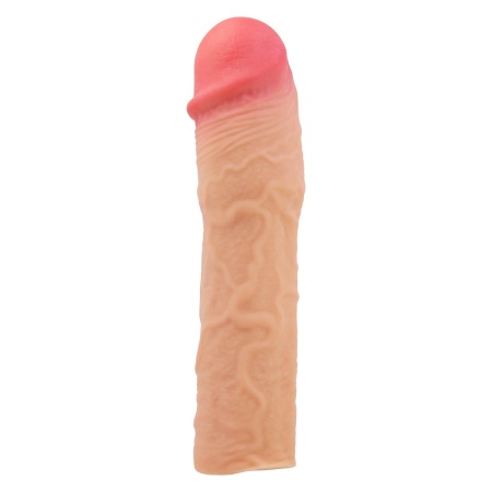 Rękaw na penisa Stevenson z przedłużeniem 7,6 cm i długością całkowitą 20,5 cm - 10