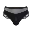 Harness Lingerie Sublime XS Black - bielizna typu high-waisted thong z elastycznym pierścieniem silikonowym, talia 63-69 cm - 1