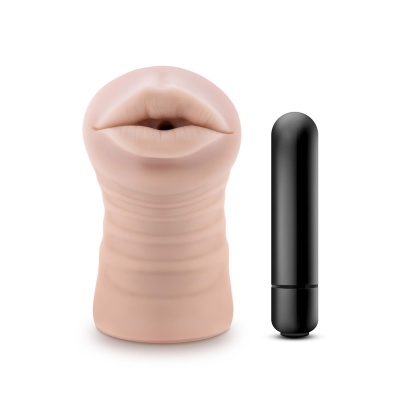 ENLUST NICOLE VIBRATING STROKER BEIGE - 1 2