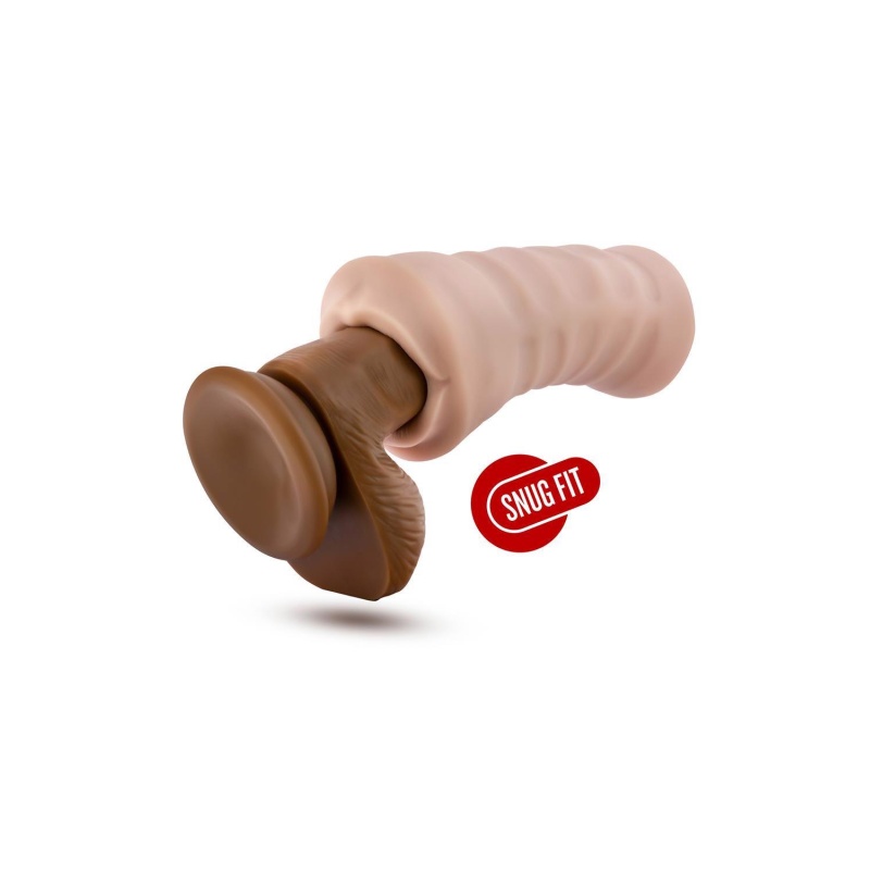 Masturbator Wibracyjny Nicole z Kanałem z Wypustkami i Bulletem 12,7 cm - 4