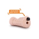 Masturbator Wibracyjny Nicole z Kanałem z Wypustkami i Bulletem 12,7 cm - 5