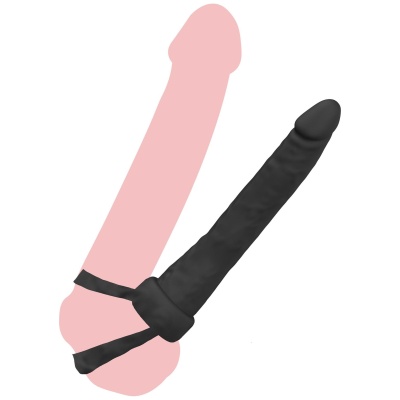 Double Trouble Anal Penetrator Black - 1