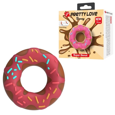 Pierścień erekcyjny Berry Super Donut z supermiękkiego silikonu medycznego, 2 cm - 1