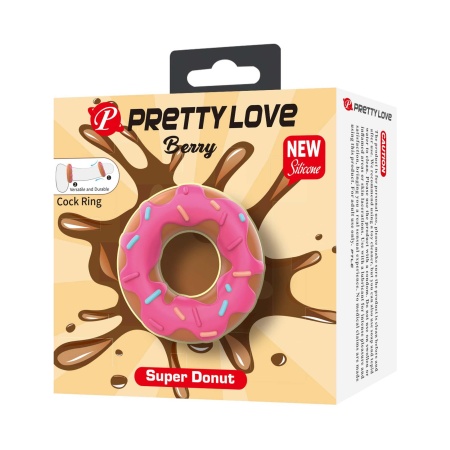 Pierścień erekcyjny Berry Super Donut z supermiękkiego silikonu medycznego, 2 cm - 7