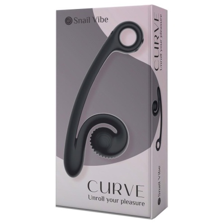 Snail Vibe Curve - Dwufunkcyjny wibrator z technologią Slide'n'Roll, dwoma silnikami i 12 cm części wkładanej - 1