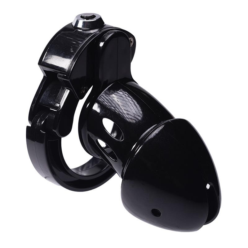 Klatka na penisa ABS Advanced Locking Mechanism z kłódką - długość wewnętrzna 8 cm, średnica wewnętrzna 3,5 cm - 1