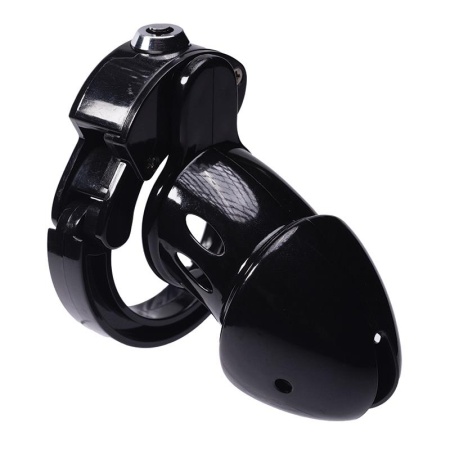 Klatka na penisa ABS Advanced Locking Mechanism z kłódką - długość wewnętrzna 8 cm, średnica wewnętrzna 3,5 cm - 1