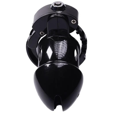 Klatka na penisa ABS Advanced Locking Mechanism z kłódką - długość wewnętrzna 8 cm, średnica wewnętrzna 3,5 cm - 1 2