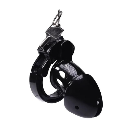 Klatka na penisa ABS Advanced Locking Mechanism z kłódką - długość wewnętrzna 8 cm, średnica wewnętrzna 3,5 cm - 4