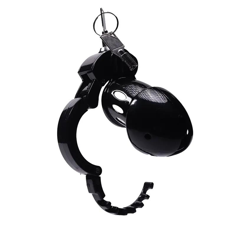 Klatka na penisa ABS Advanced Locking Mechanism z kłódką - długość wewnętrzna 8 cm, średnica wewnętrzna 3,5 cm - 5